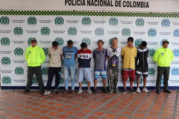 La actividad operacional permitió la captura de siete personas por el delito de tráfico de estupefacientes   