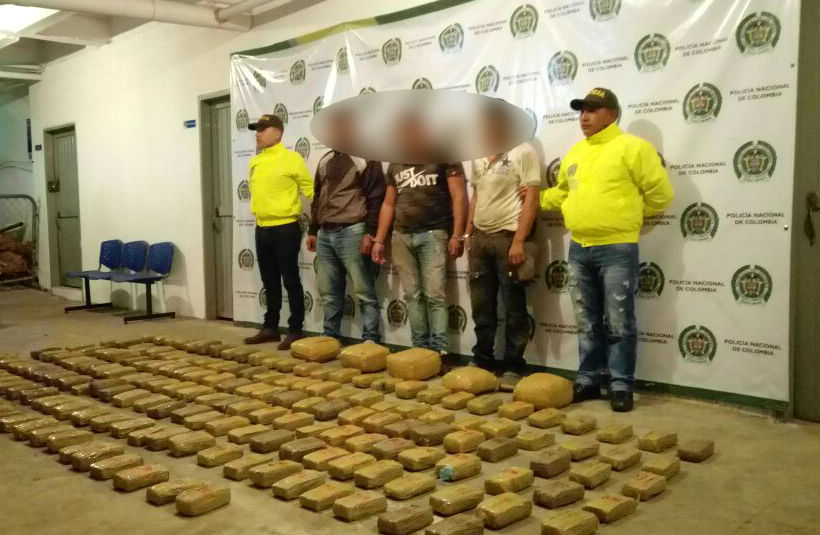 Incautado cargamento de 103 kilos de marihuana Incautado cargamento de 103 kilos de marihuana