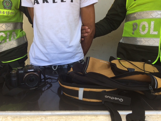 Recuperación de los elementos Capturado en flagrancia