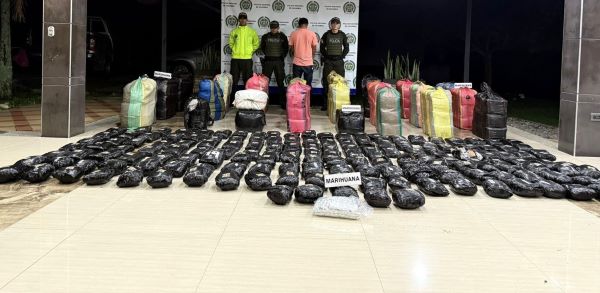 Incautaci&oacute;n de 746 kilos de marihuana en el departamento del Valle del Cauca