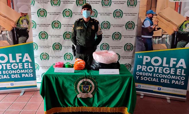 incautación de explosivos