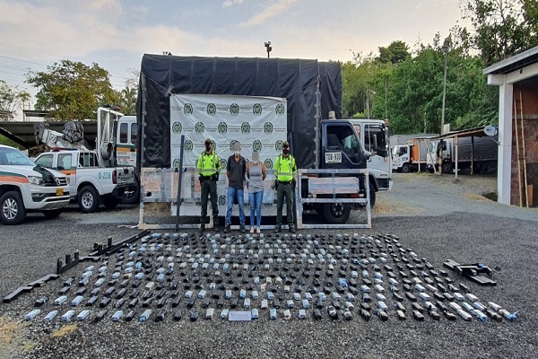 la droga venía encaletada en estructuras metálicas para camas   159 kilogramos de marihuana incautada