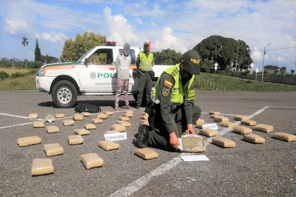 Dos personas fueron capturas  218 kilogramos de marihuana fueron incautados en cuatro procedimientos
