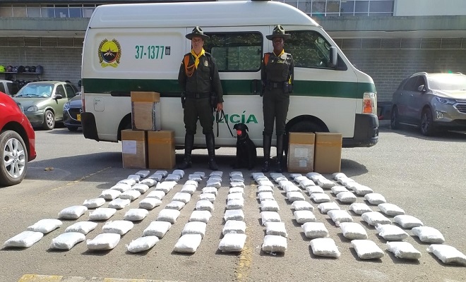 Incautados 100 kilos de marihuana y 485 dosis de droga sintética