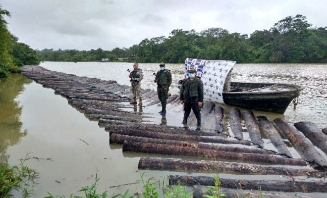 Incautamos 340 trozos de madera taladas ilegalmente en el Litoral del San Juan Incautamos 340 trozos de madera taladas ilegalmente en el Litoral del San Juan