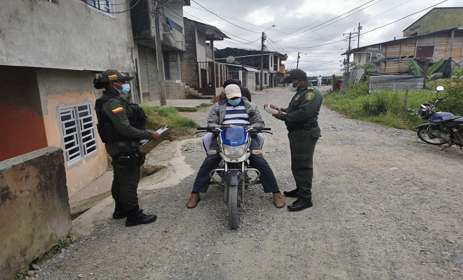 La policía en él Chocó continúa trabajando para contener el covid-19 La policía en él Chocó continúa trabajando para contener el covid-19