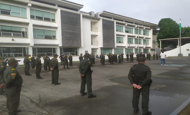 La policía en él Chocó continúa trabajando para contener el covid-19 La policía en él Chocó continúa trabajando para contener el covid-19