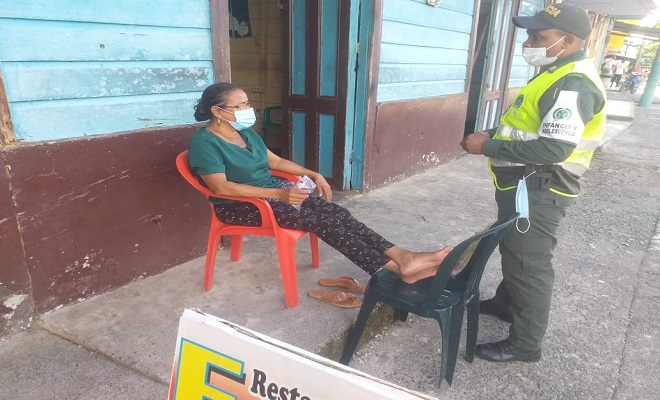 La policía en él Chocó continúa trabajando para contener el covid-19 La policía en él Chocó continúa trabajando para contener el covid-19
