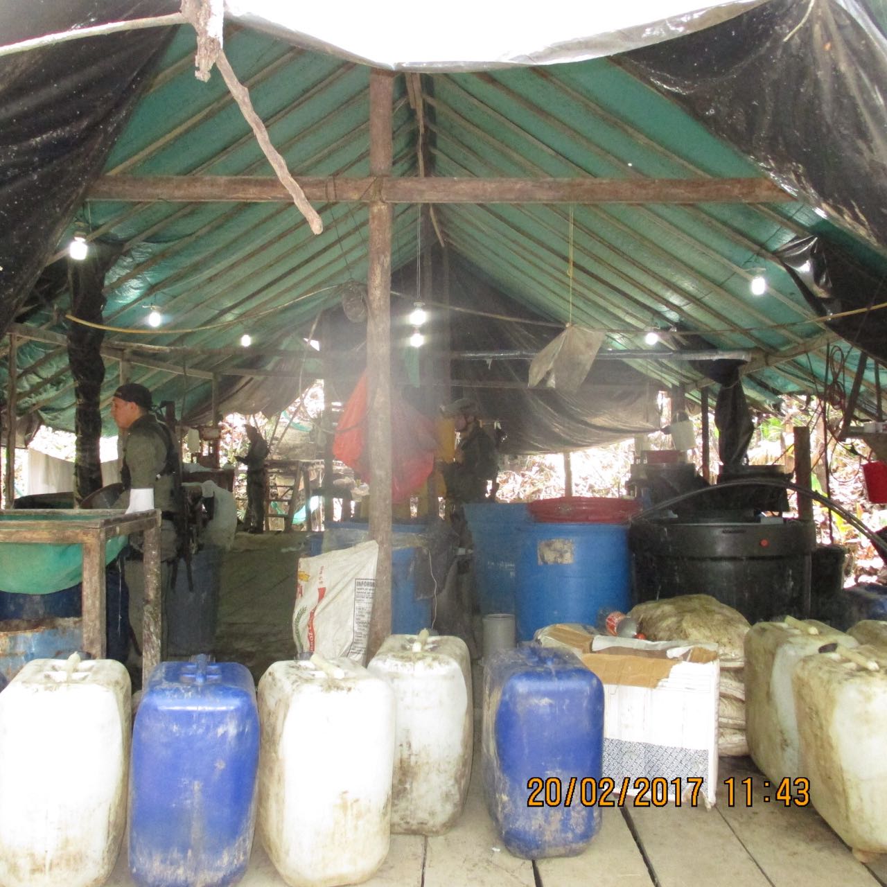 sustancias-quimicas-sanjuandeuraba-Laboratorio hallado para el procesamiento de droga laboratorio-sanjuandeuraba