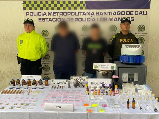 En el centro de Cali, la Policía desmanteló un laboratorio clandestino de drogas sintéticas En el centro de Cali, la Policía desmanteló un laboratorio clandestino de drogas sintéticas