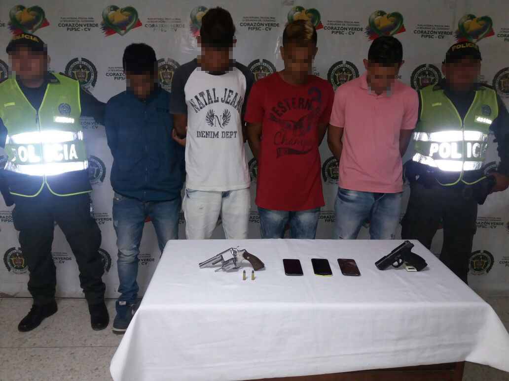 Deberán responder por los delitos de Hurto y Fabricación Trafico y porte ilegal de armas de fuego.  Acciones realizadas para garantizar un carnaval Seguro y en Paz.