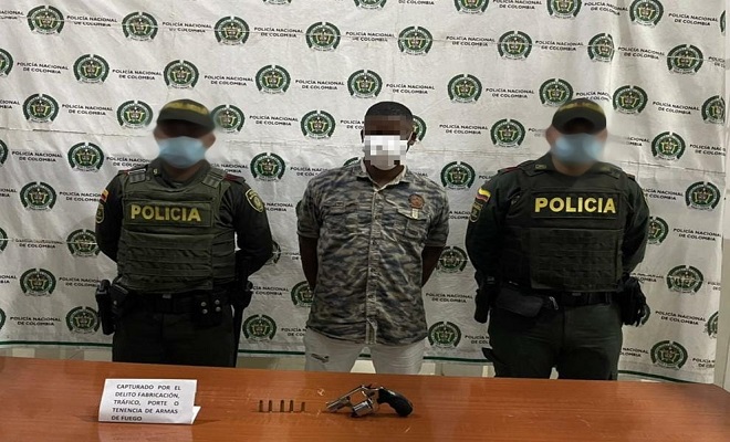 Lo capturamos cuando hacía disparos al aire en Quibdó Lo capturamos cuando hacía disparos al aire en Quibdó