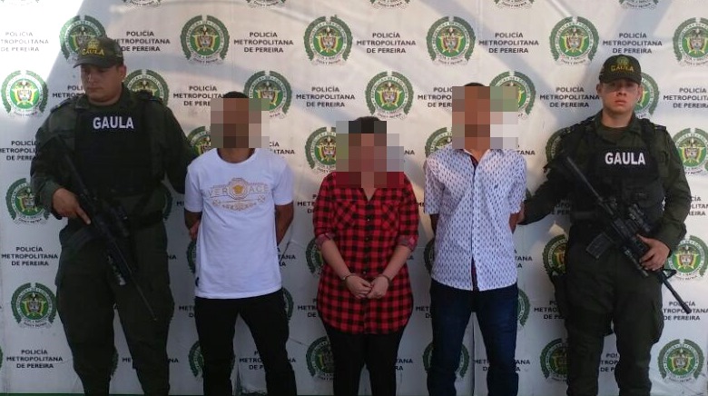 Los capturados realizaban cobros de extorsiones a los presidentes de juntas de acción comunal y agricultores capturadas tres personas por delito de extorsión agravada