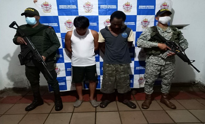 Los capturamos en Vigía del Fuerte con importante cantidad de alucinógenos