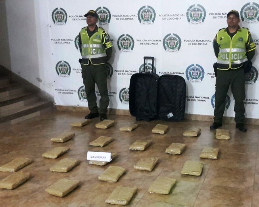 En modalidad encomienda policía incautó más de 23 kilogramos de marihuana En modalidad encomienda policía incautó más de 23 kilogramos de marihuana