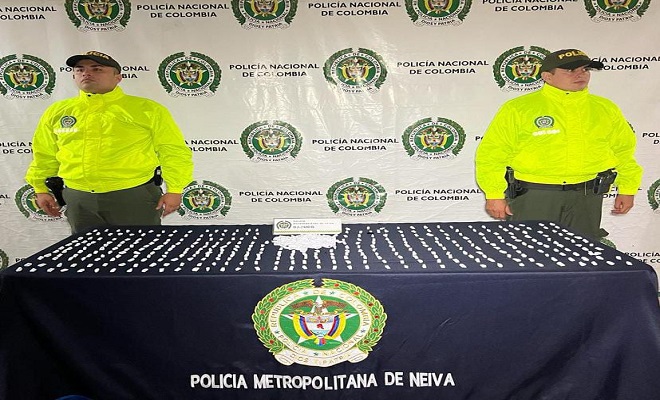 Más de 600 dosis de bazuco halladas por la Policía Nacional en el barrio Galán 