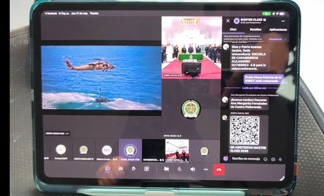 captura de pantalla transmisión evento