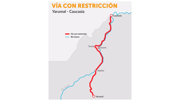Cierre total corredor Yarumal-Caucasia ministerio-transporte-colombia-cierre-via-valdivia