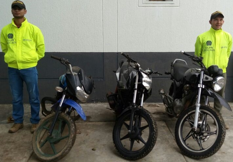 Logramos la recuperación de cinco motocicletas hurtadas