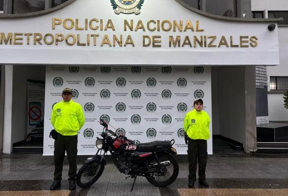 La seccional de investigación criminal recupero una motocicleta Motocicleta recuperada