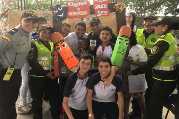 El objetivo, mejorar las condiciones se seguridad en las instituciones educativas de la localidad