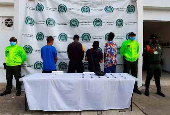 Desarticulado GDCO “Los Vagos” dedicada al tráfico de estupefacientes en la comuna 3 en Barrancabermeja policia-magdalena-medio-capturados-losvagos