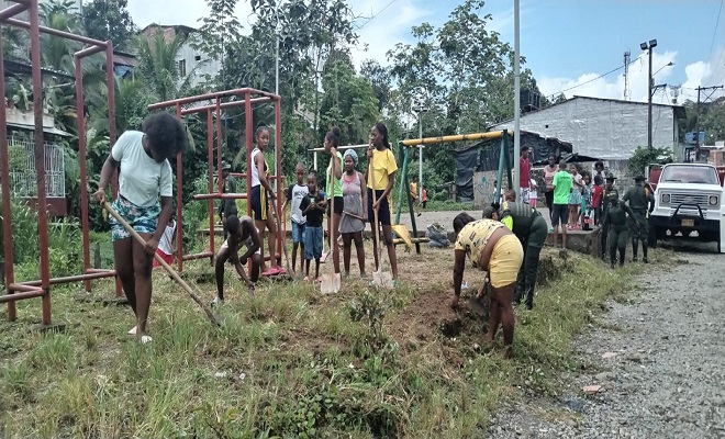 Recuperación de un parque en Chocó  Recuperación de un parque en Chocó