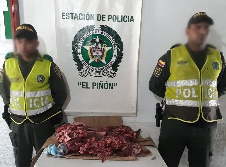 decomiso-carne de res-codigo de policia y convivencia-ambiental-sanitario-el piñon-corpamag