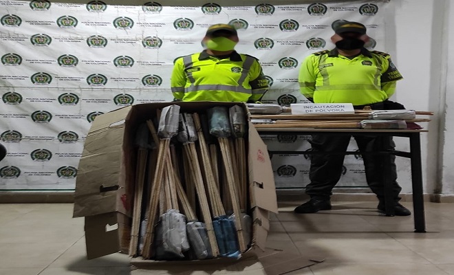 Policía incauta pólvora en el municipio de Istmina