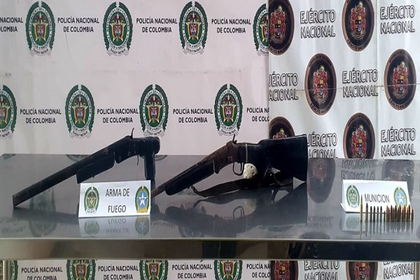 armas de fuego incautadas