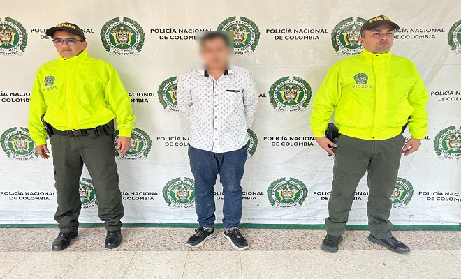 Policía materializa captura por el delito de porte ilegal de armas de fuego