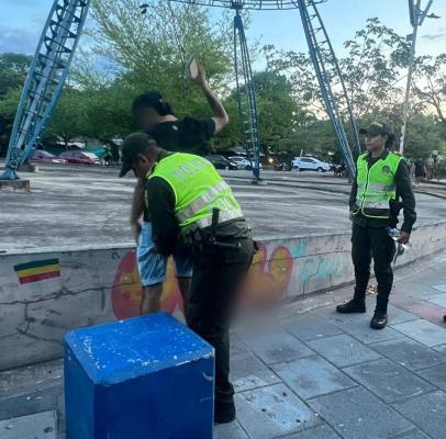 Policía Metropolitana de Neiva presenta balance del fin de semana .