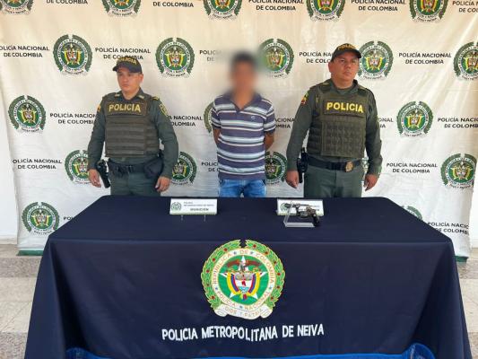 POLICÍA NACIONAL, LOGRA LA CAPTURA DE UN HOMBRE POR EL DELITO DE FABRICACIÓN, TRÁFICO O PORTE DE ARMAS DE FUEGO Y MUNICIONES
