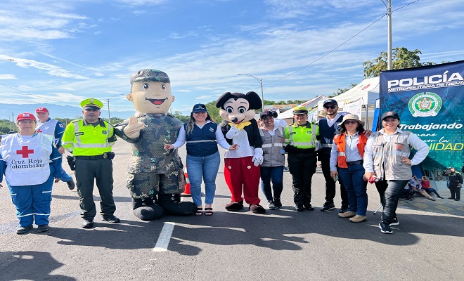 Policía Nacional a través de la Seccional de tránsito y transporte realizan campaña de seguridad