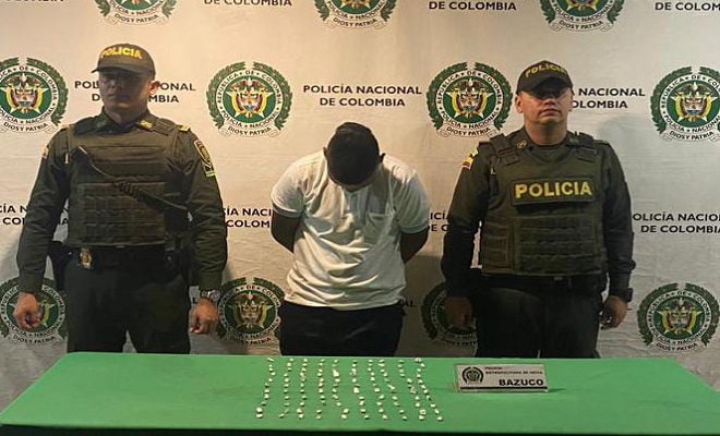 Con bazuco, se logra la captura de un hombre conocido como "Buche"