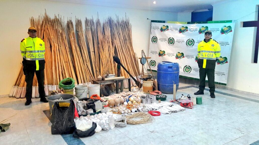 Presentamos balance de seguridad del plan navidad en Boyacá Pólvora incautada en Boyacá