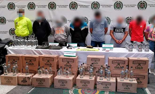 presentación de 7 capturados