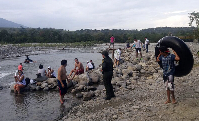 La Policía Nacional-garantiza-la seguridad-en-ríos-y-quebradas-del-Meta