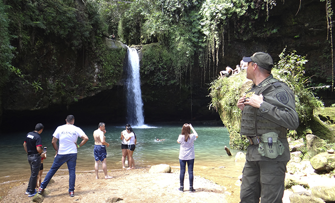 La Policía Nacional-garantiza-la seguridad-en-ríos-y-quebradas-del-Meta