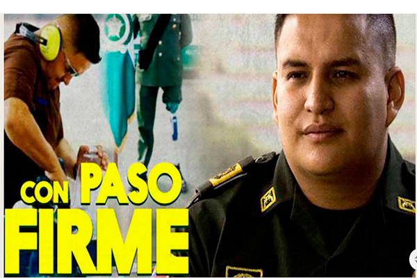 Primer policía amputado en elaborar prótesis 