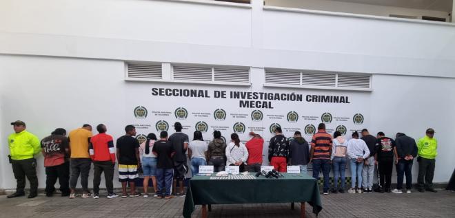 La banda se logra desarticular gracias al trabajo de la Policía Metropolitana de Cali y la Fiscalía.  La banda se logra desarticular gracias al trabajo de la Policía Metropolitana de Cali y la Fiscalía.