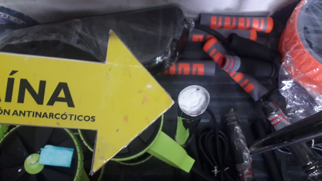 En-siete-artículos-para-hacer-deportes-hallamos -nueve-gramos-de-cocaína-en-su-interior En-siete-artículos-para-hacer-deportes-hallamos -nueve-gramos-de-cocaína-en-su-interior