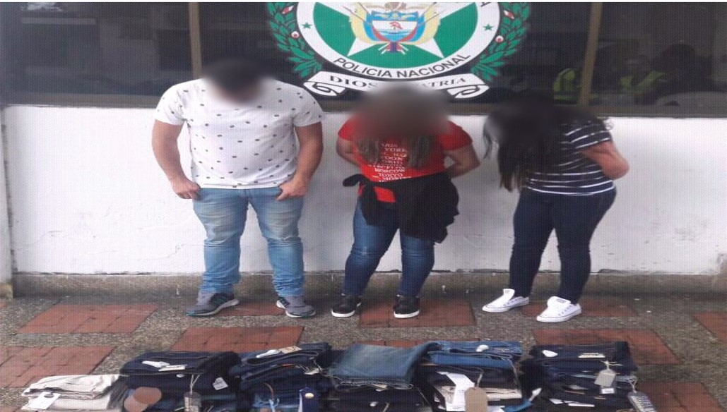 Llevaban ropa de marca avaluada en $7.100.000 pesos