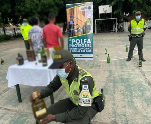 Capturados, licor y contrabando