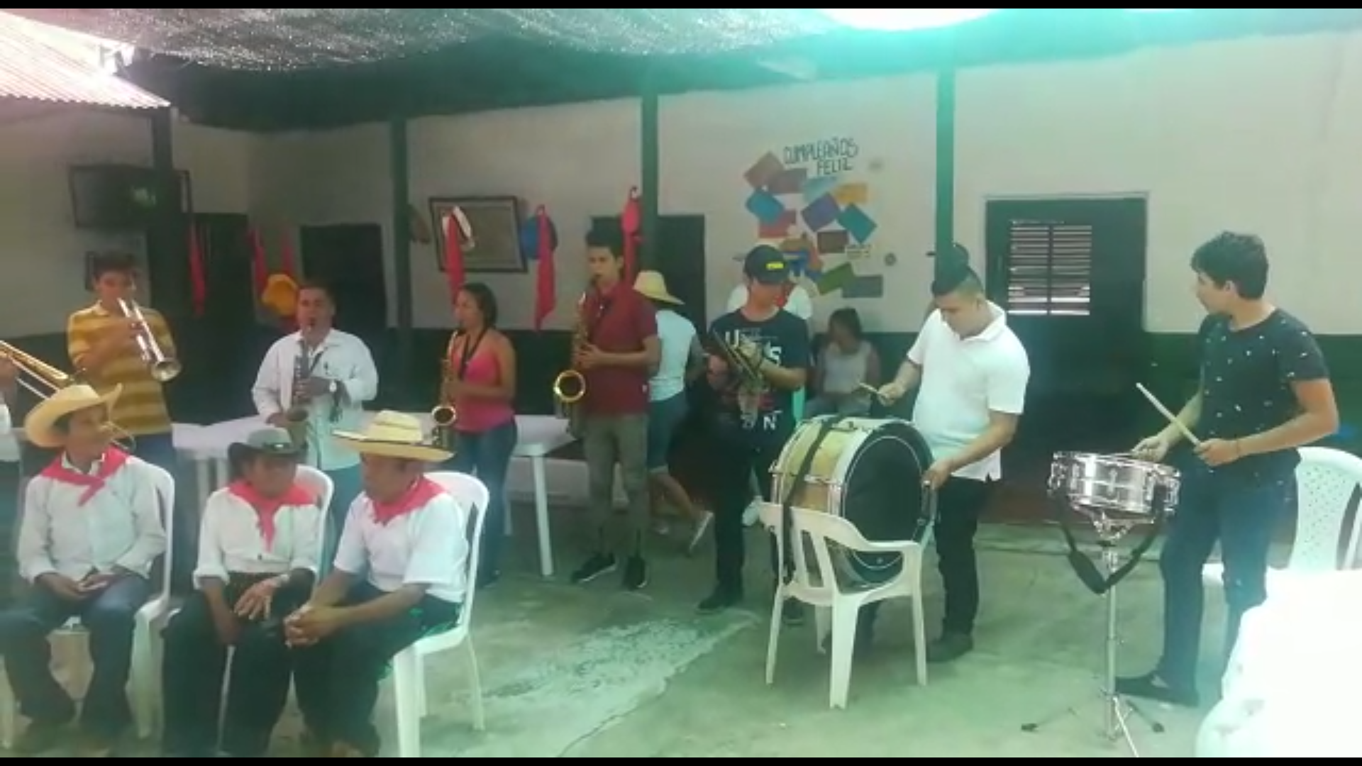 Banda papayera amenizó el evento  san_pedrito_con_abuelos_de_tello