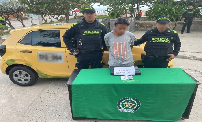 Taxista es capturado por hurto: le había quitado una cadena de oro y dinero en efectivo a un pasajero