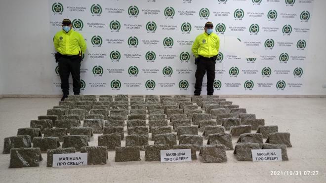  incautación de 53 mil gramos de marihuana 