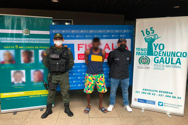 Capturamos a "Embulo”, uno del cartel de los más buscados por extorsión en el Chocó Capturamos a "Embulo”, uno del cartel de los más buscados por extorsión en el Chocó