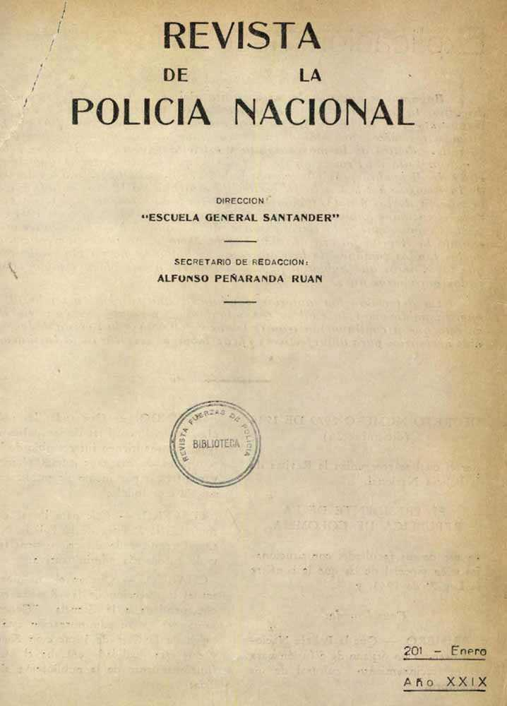 Portada de la Revista de la Polic&iacute;a