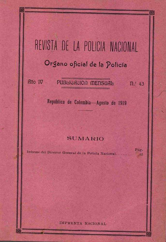Portada de la Revista de la Polic&iacute;a